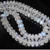 Natural Rainbow Moonstone Smooth Polished Roundel Beads Beads Length 16 Inches and Size 8mm to 9mm approx.